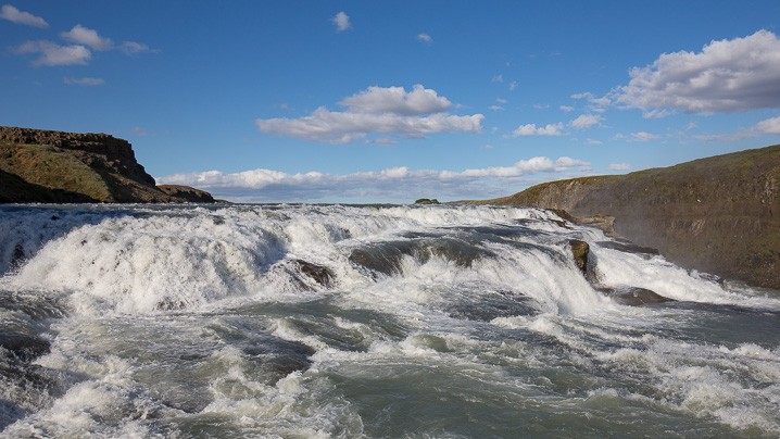 Landschaft Gullfoss